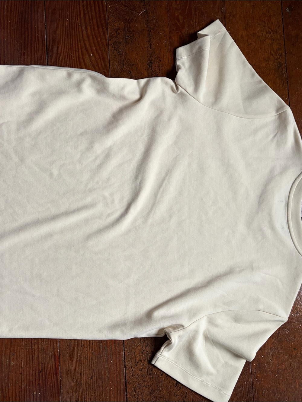 OAK + FORT Soft Cream Crewneck Tee - Picture 3 of 5